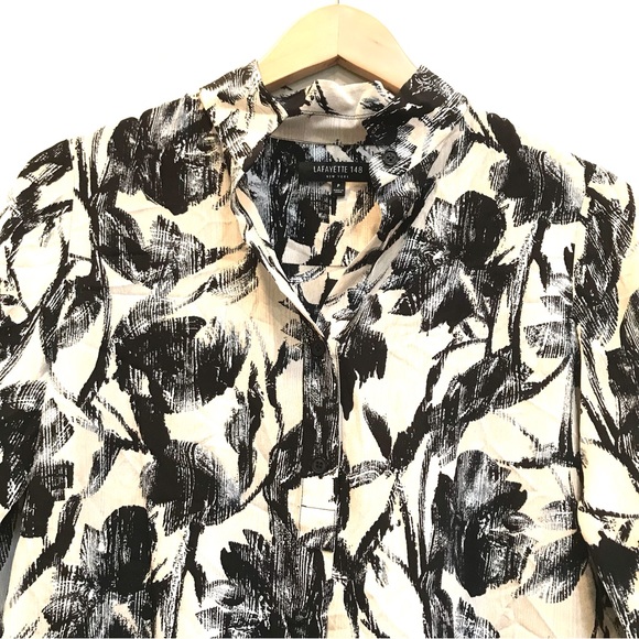 Lafayette 148 Silk Blouse (P) - Picture 2 of 7